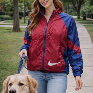 Nike Vintage Windbreaker Jacket Size Large Women's